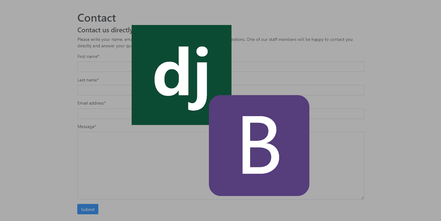 Render a Django Bootstrap Form