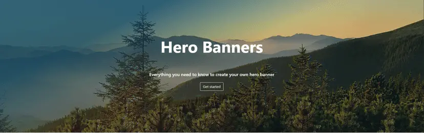 hero banner html css codepen