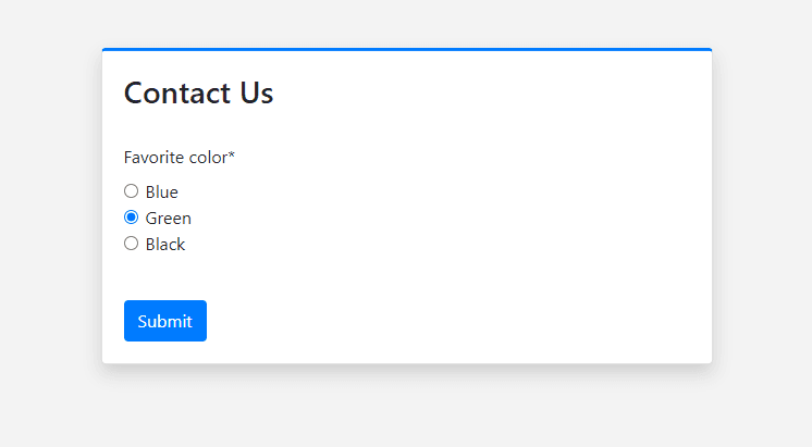 ChoiceField with RadioSelect